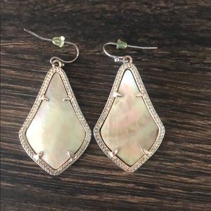 Kendra Scott Alex earrings in brown shell